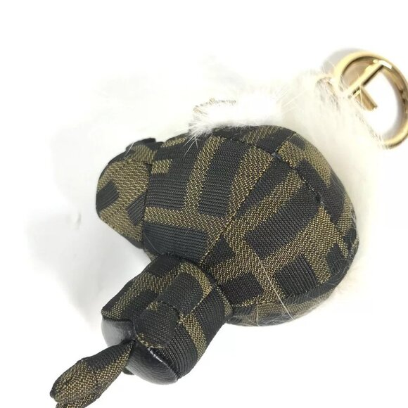 FENDI ZUCCA Logo Monster Space Monkey Key Holder Monkey Bag Charm - Picture 10 of 11